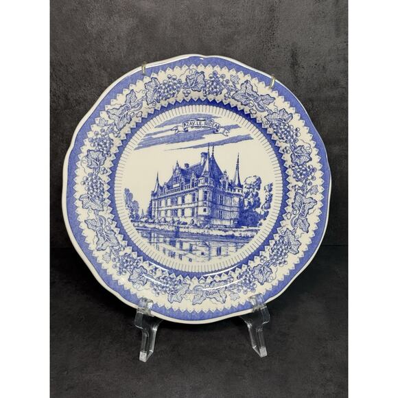Gien Musee France AZAY-LE-RIDEA Decorative Souvenir Plate - Picture 1 of 5